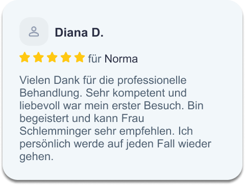 Google Bewertung von Diana D. für From Orange to Peach